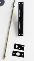 Loquet de porte à levier traditionnel en laiton massif, avec tige de 10 pouces, installation facile, vente en gros