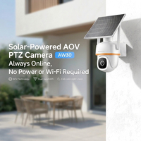 Caméra solaire AW30 3MP avec WIFI, batterie 8000mAh, détection humaine, caméra sans fil, audio bidirectionnel, vision nocturne, étanche