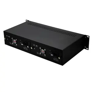 2U 14 Ports 19 Zoll Single Fibre Media Konverter Rack Mount Chassis Glasfaser ausrüstung