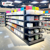 Étagères de supermarché JIUSHUN, rayonnages de marché, rayonnages métalliques robustes personnalisés pour supermarché