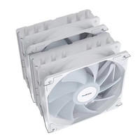 ProArtist E6 Lumière LED colorée 4PIN 12CM Radiateur en tube de cuivre pur 6 caloducs Type double tour Refroidisseur de processeur PWM pour ventilateur de processeur PC