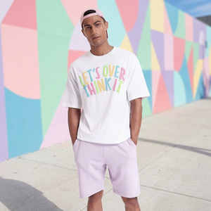เสื้อยืดสีขาวลำลองสไตล์สตรีทแฟชั่นสำหรับผู้ชาย พิมพ์ลายนูน 3 มิติ  รับสกรีนโลโก้  ผ้าเจอร์ซีย์  เป็นมิตรต่อสิ่งแวดล้อม ระบายอากาศได้ดี น้ำหนักเบา - Product Image 3