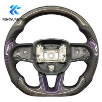 Volant en fibre de carbone pour Dodge Charger Gt Challenger Durango Scat Sxt SRT Rt ram 1500 2019 2020 2021 2022 2023 2024