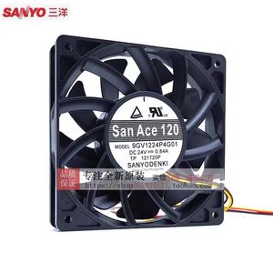 ซันโย ซันเอซ 120 9GV1224P4G01 24V 0.84A พัดลมระบายความร้อนแบบแกนสำหรับอินเวอร์เตอร์ - Product Image 1