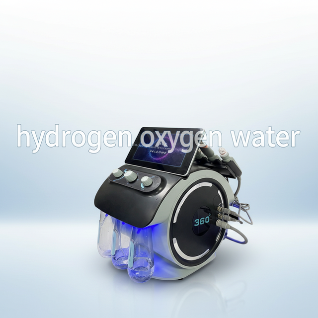 2026 Trending Products Multifunctional 6 in 1 Visual Hydrogen Oxygen Water Carving Facial Renewable Beauty Face Clean Device