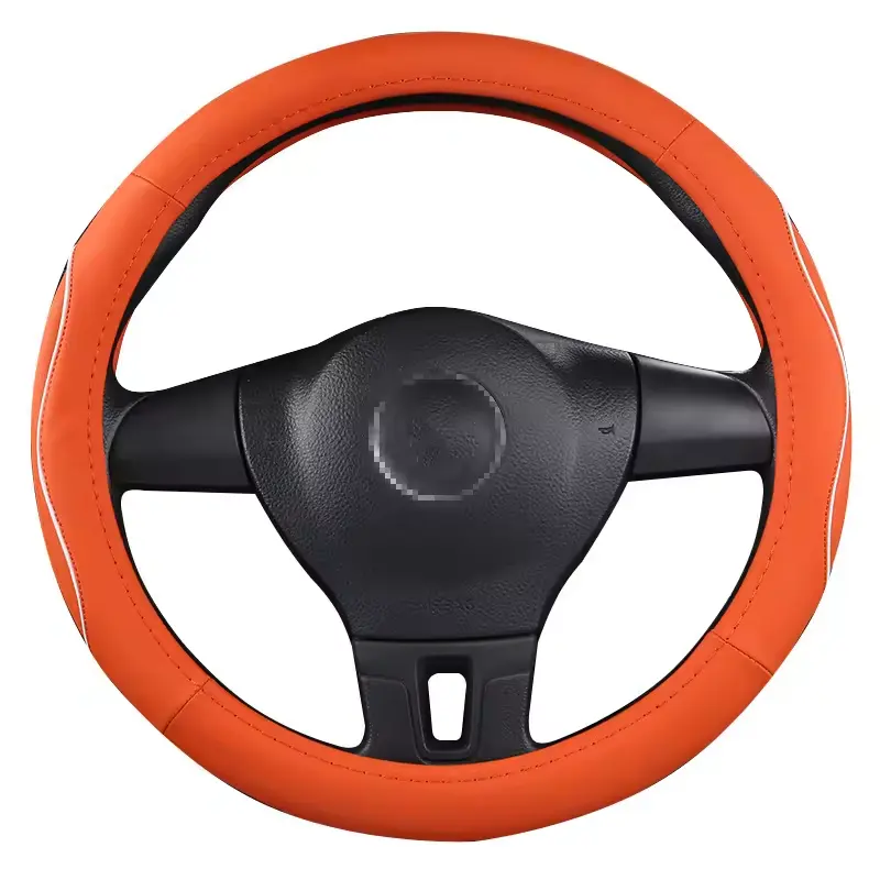 Cheap Price Universal Leather Non-slip Car Steering Wheel Cover Car Interior Decoration Accessories