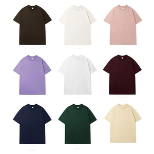 Venta al por mayor de algodón orgánico de impresión personalizada Logo camiseta de hombro caído de gran tamaño en blanco lavado ácido camiseta para hombres - Product Image 2