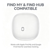 Traceur intelligent F17, localisateur GPS compatible iOS et Android, mini localisateur d'objets étanche pour portefeuilles, clés, sacs, animaux de compagnie (plastique)