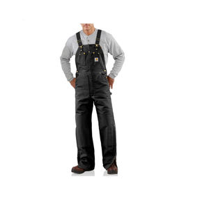 סרבל עבודה יוניסקס עמיד למים, נושם, עשוי כותנה ופוליאסטר, בעל ניגודיות גבוהה, עם רצועות כתף, ניתן להתאמה אישית עם לוגו לפי הזמנה. - Product Image 1