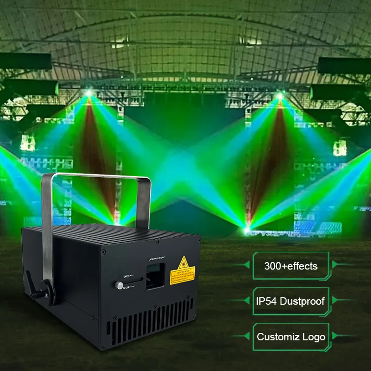 Профессиональный производитель, лазерный проектор Dmx с логотипом, полноцветный проектор 8 Вт