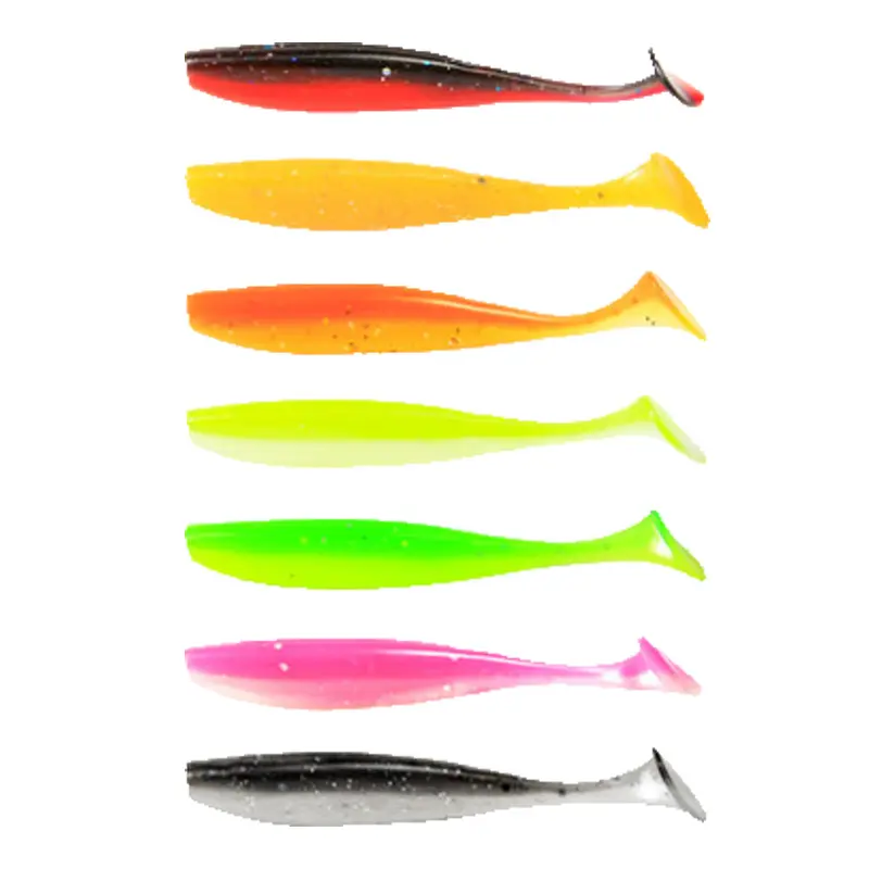 New T-tail fish Lu Asia soft bait soft insect lead head hook fake bait Osmanthus mandarin fish long shot inverted fishing set