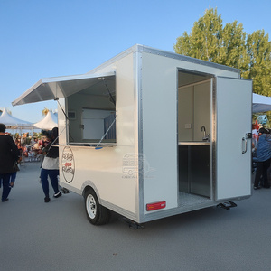 Mobile Hot Dog Trailer Stainless Steel Smoothie Food Truck CE Certified Vendor Cart - Product Image 5