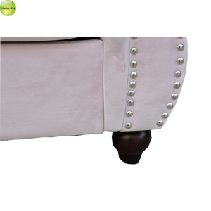Canapé sectionnel trois places de style royal chinois contemporain en tissu velours, mobilier de luxe pour salon - Product Image 6