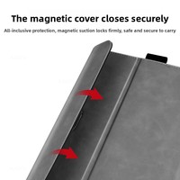 Sac pour ordinateur portable en cuir PU avec logo personnalisé JFG, usine OEM ODM, vente en gros, housse antichoc pour Surface Pro 9, toutes tailles