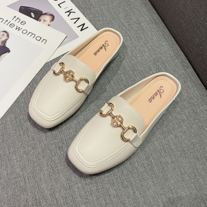 Mocassino piatto base in stile mulo a 3 colori da donna BLP11 - Product Image 1