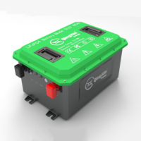 Batterie lithium-ion LiFePO4 haute performance JK BMS 51,2 V 105 Ah 48 V avec chargeur Bluetooth pour voiturettes de golf