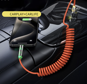 Nhà máy mới trực tiếp 4 trong 1 cuộn cáp sét, 65W sạc USB có thể thu vào - Product Image 3