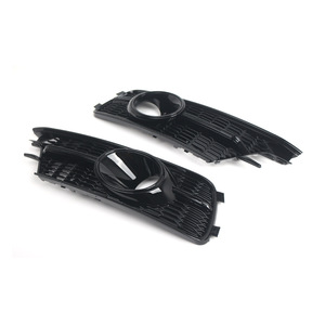 Audi A6 C7 Fog Light Bezels 4G0807647A Honeycomb Lower Grille Bumper <b>ABS</b> Plastic Left Right - Product Image 1