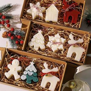 Handmade Soy Wax Scented <b>Candle</b> Creative Nordic Christmas Tree Shape Holiday Home Decor <b>Gift</b> - Product Image 1