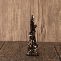 Statue de Saint Michel Archange peinte à la main de 13 cm, figurine religieuse catholique en résine, décoration de Noël, de Thanksgiving, de la maison et de l'église