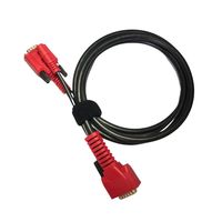 Cable OBD2 profesional de fábrica, conector doble personalizado de 15 Pines, hilo externo rojo, Cable OBDII Y de goma para máquina electrónica
