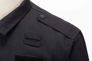 ชุดยูนิฟอร์มพนักงานรักษาความปลอดภัย แขนยาว คอปกสี่เหลี่ยม พร้อมแถบติดแบบเมจิกสติ๊ก แจ็คเก็ต + กางเกงขายาว - Product Image 5