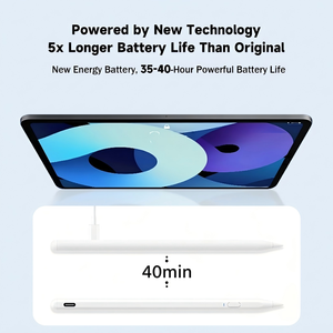 ปากกาสไตลัสแบบใหม่ รองรับการชาร์จแบบแม่เหล็กและ Type-C สำหรับแท็บเล็ต iPad ป้องกันการสัมผัสโดยไม่ตั้งใจ ป้องกันการสัมผัสฝ่ามือ รองรับการเอียง ใช้งานได้นาน 35 ชั่วโมง - Product Image 5