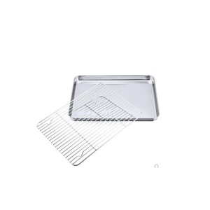 Bandeja para Asar Multifuncional de Acero Inoxidable con Rejilla Antiadherente para Asar al Aire Libre, Apta para Barbacoa, Gas e Inducción - Product Image 2