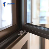 Ventana Abatible de Aluminio con Diseño Elegante y Color Personalizado para Uso Residencial y Comercial Ligero