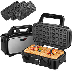 Plancha 3 en 1 de <span class=keywords><strong>Gas</strong></span> y Eléctrica <span class=keywords><strong>para</strong></span> Hacer Waffles, Sándwiches y Tostar con Parrilla, Logotipo Personalizado, <span class=keywords><strong>para</strong></span> Exteriores - Product Image 5
