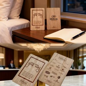 스마트 카드 다양한 형태 NFC 나무 호텔 키 카드 대나무 RFID 방수 13.56MHz CR80 명함 - Product Image 3