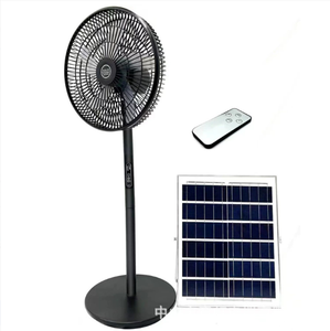 Ventilador de suelo estándar Ventilador solar con control remoto 16 pulgadas Viento fuerte 110V 220V - Product Image 2