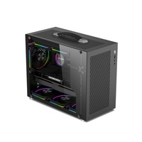 Wholesale Portable Mid Tower Gaming Computer PC Case Cabinet Aluminum Micro ATX Mini ITX Glass Side Panel Desk Cases & Towers