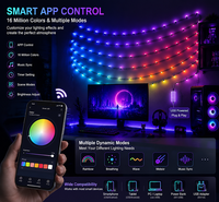 Vente directe d'usine, module lumineux LED à pixels RGB 5V étanche IP68 en plastique pour extérieur, avec commande par application, alimenté par batterie