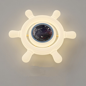 Nordic קרם סגנון מנורת סלון וילה חדר שינה מחקר הוביל יצירתי סירה הגה יצירתי תקרה תקרה פנימית אור - Product Image 3