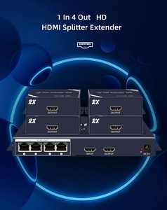 Répartiteur <span class=keywords><strong>HDMI</strong></span> 1x4 HD 1080P, 1 émetteur vers 4 récepteurs, boîtier métallique, transmission 60m sur câble UTP <span class=keywords><strong>RJ45</strong></span> - Product Image 3