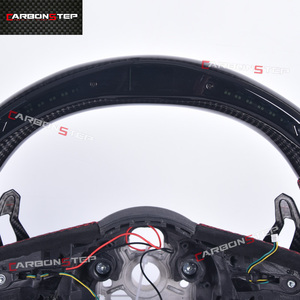 Volant en Fiber de carbone pour <span class=keywords><strong>Audi</strong></span> <span class=keywords><strong>RS4</strong></span> A4 8J B6 4F S8 D4 S4 B8.5 RS3 8V A6 C6 4F TT <span class=keywords><strong>MK1</strong></span> - Product Image 2