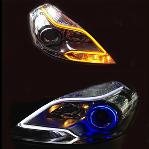 ไฟหน้ารถกันน้ำ30ซม. 45ซม. 60ซม. สีขาวสีแดงสีเหลืองสีน้ำเงินสวิตช์ไฟ DRL ชุดไฟกลางวัน - Product Image 4