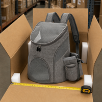 Sac à dos de transport pour animaux YAOYUE avec fenêtre en maille arquée, base autoportante, sac à dos rigide à double bandoulière pour petits chiens et chats S L