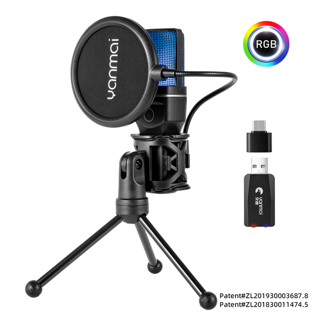 SF-777W Microphone Rechargeable Wireless Microphone with ANC Noise Reduction for Gaming