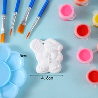 DIY Malerei Squishies Einhorn Hirsch Kuchen Donut Kawaii Weihnachten Farbige Gipsfiguren Weißes Embryo-Set Spiel Anpassbare Quetsch-Bastelsets