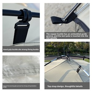 Nuova <span class=keywords><strong>Tenda</strong></span> da <span class=keywords><strong>Campeggio</strong></span> e Spiaggia Arch 4 per 3-4 Persone, Portatile, Pieghevole, Resistente al Sole e alla Pioggia, 240x160x140cm, Ampio Spazio per la Pesca - Product Image 3