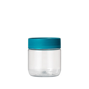 Envases de plástico transparente de boca ancha cuadrada de 360ml para mascotas, envases de embalaje de calidad alimentaria, tarro de mantequilla de maní para aperitivos, dulces, galletas, Pizza - Product Image 1