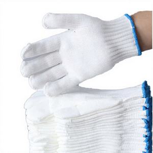 Guantes de Seguridad de Nailon Blanco Natural de Alta Calidad Marca <span class=keywords><strong>Ekai</strong></span>, Calibre 10, para Uso General en Construcción, Lisos y Antipolvo - Product Image 3