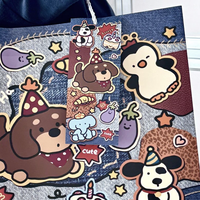 Sacs en papier imprimés avec des motifs de poupées, grande taille, sacs en carton épais, cadeaux de bénédiction pour les amis