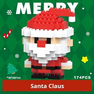 Rompecabezas de Papá Noel para Armar, Envío Gratis, Juego de Bloques de Construcción para Niños y Niñas, Regalo de Navidad, Plástico, Partículas Pequeñas - Product Image 3