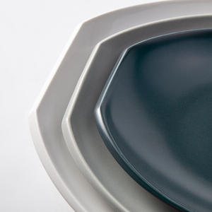 Porcelaine rose noire, blanche et grise, gelée de fruits du <span class=keywords><strong>Portugal</strong></span>, plaque ovale chinoise en céramique européenne 6.5 ''/8.5''/10.5 ''/12.5''/14.5'' - Product Image 6