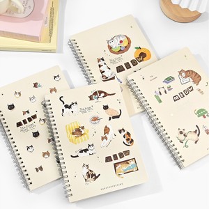 <span class=keywords><strong>Quaderno</strong></span> A5 <span class=keywords><strong>a</strong></span> spirale con gatto dei cartoni animati, per appunti e compiti, <span class=keywords><strong>a</strong></span> <span class=keywords><strong>righe</strong></span> orizzontali, minimalista, creativo, ispirato allo stile Ins, carino - Product Image 1