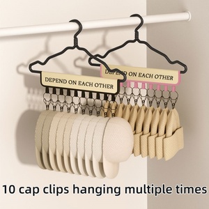 Hot Sale Hat Storage Accessories <b>Hook</b> Household Multi-clip Hanger Baby Baseball Wardrobe Hat Rack - Product Image 6