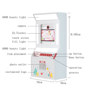 Apparence personnalisée Couleur Selfie Photomaton Fond à distance Gérer la machine Photomaton Accepter les méthodes de paiement multiples Photomaton - Product Image 3